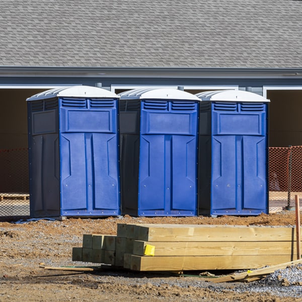 what is the expected delivery and pickup timeframe for the porta potties in Barton City